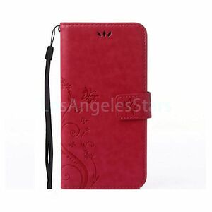 iPhone6s iPhone 6s iPhone 6s I ho n6s case notebook type leather pretty stylish leather free shipping red red floral print notebook popular super-discount Red