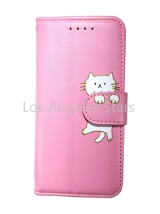 iPhone6s ケース iPhone6 アイフォン6s アイホン6s 6 手帳型 アイフォン レザー 革 可愛い 送料無料 人気 激安 ねこ 猫 ピンク アニマル