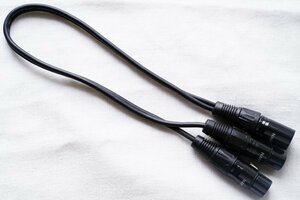 NANYI XLR スプリッター マイクケーブル 2XLRオス - XLRメス 0.5m