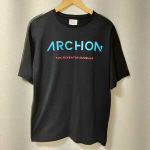 ARCHON ALEXANDER BORTZ アルコン コラボTシャツ 19SS 半袖 フォトプリント L ブラック(黒）