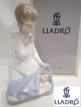 90210[TS]絶版！箱付き◆LLADRO/リヤドロ◆フィギュリン No.4635 『天使の祝福』 陶器の置物/エンジェル ベイビー 赤ちゃん_画像1