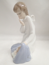 90210[TS]絶版！箱付き◆LLADRO/リヤドロ◆フィギュリン No.4635 『天使の祝福』 陶器の置物/エンジェル ベイビー 赤ちゃん_画像3