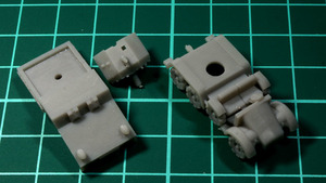 1:144 WWII German Krupp-Protze L2H143 kfz61 Semi Armoured with Pak 36 (レジンキット)　未組み立て・未塗装 CGD