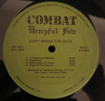 US Combat グリーンラベル私書箱番号なし Mercyful Fate / Don't Break The Oath_画像4