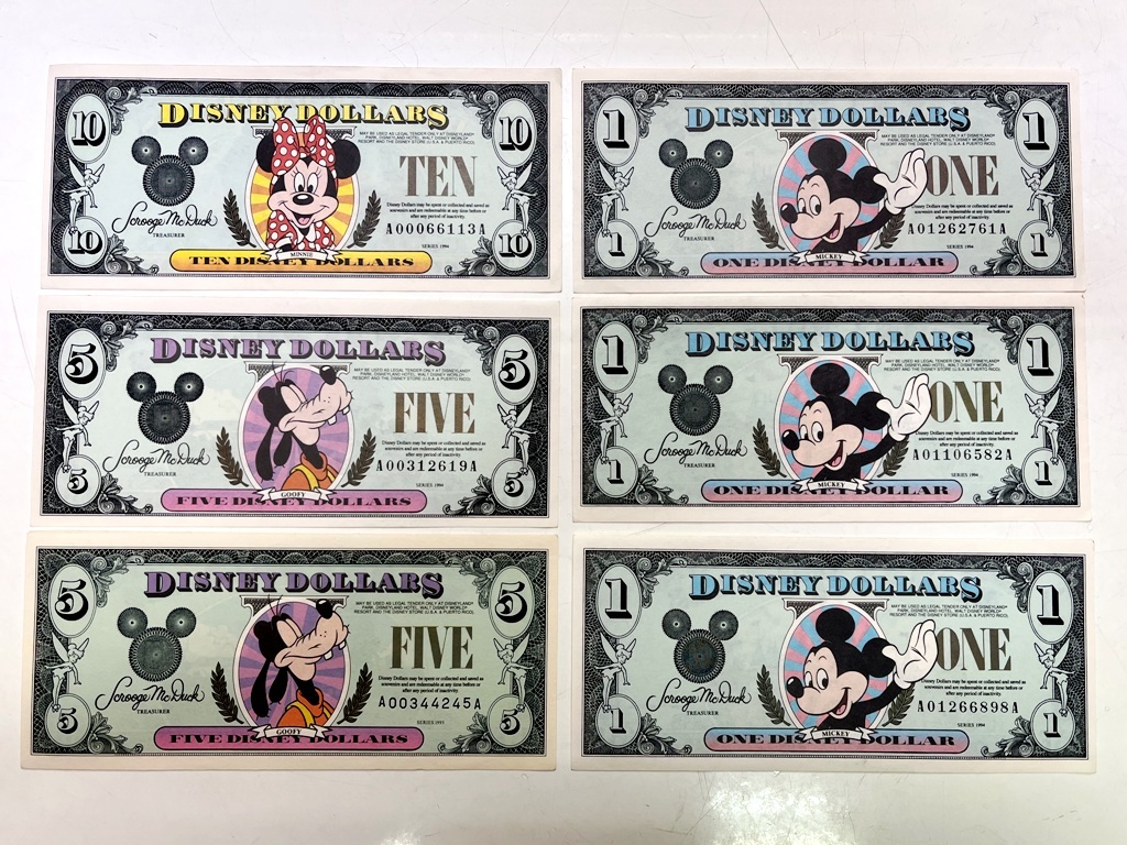 ヤフオク! -「5ドル 紙幣」(ディズニー) の落札相場・落札価格