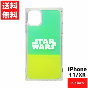 iPhone 11 XR用 ネオンサンド ケース ロゴ グリーン&イエロー スマホ カバー アイフォン STAR WARS