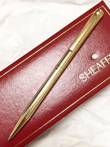 A-1. シェーファー ディズニー ロゴ入り ボールペン SHEAFFER U.S.A. GOLD ELECTROPLATED Walt Disney Enterprises