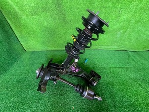 H21年 ABA-MR16 R57 BMW ミニクーパー 左ストラット ASSY ロアアーム ドライブシャ付 中古品 即決 36182 220908 TY 壁B4