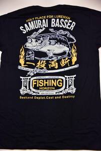 ◇HORIZON Tシャツ◇和柄◇SAMURAI BASSER　Lサイズ表記③