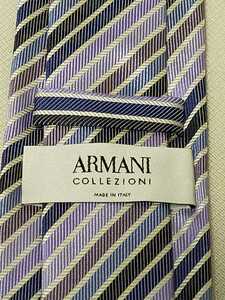 ARMANI COLLEZIONI アルマーニコレツォーニ ネクタイ ストライプ シルク100％ イタリア製 22007351