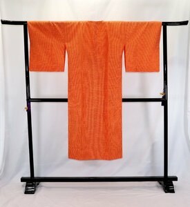  rain coat / silk / beautiful goods / unused goods / orange /.. pattern /.. finished [ yuzu . is ]3173