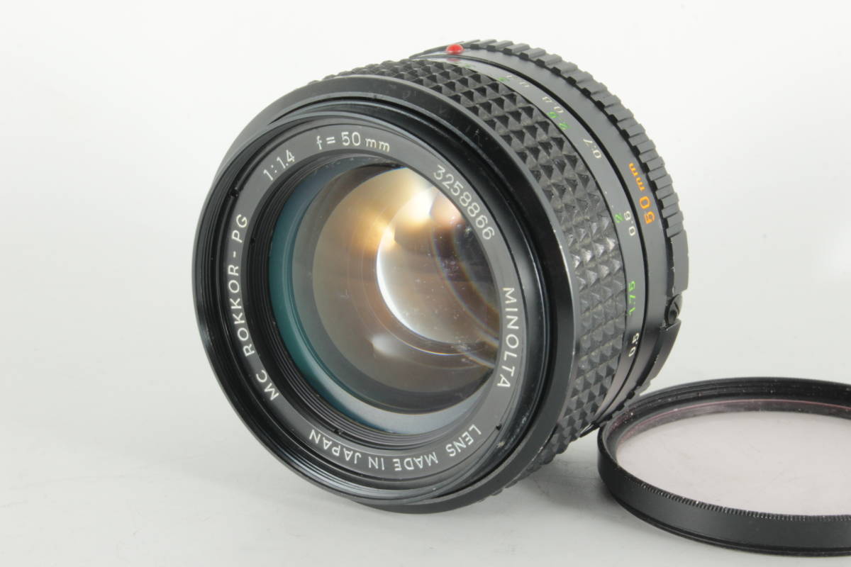 完動品◎MINOLTA MC ROKKOR-PG 50mm F1.4 オールドレンズ #141 www