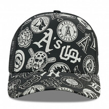 新品タグ付き 海外限定 ニューエラ メッシュキャップ MLB ALL OVER Teams プリント New Era MLB All Over Print A-Frame Trucker Cap_画像1