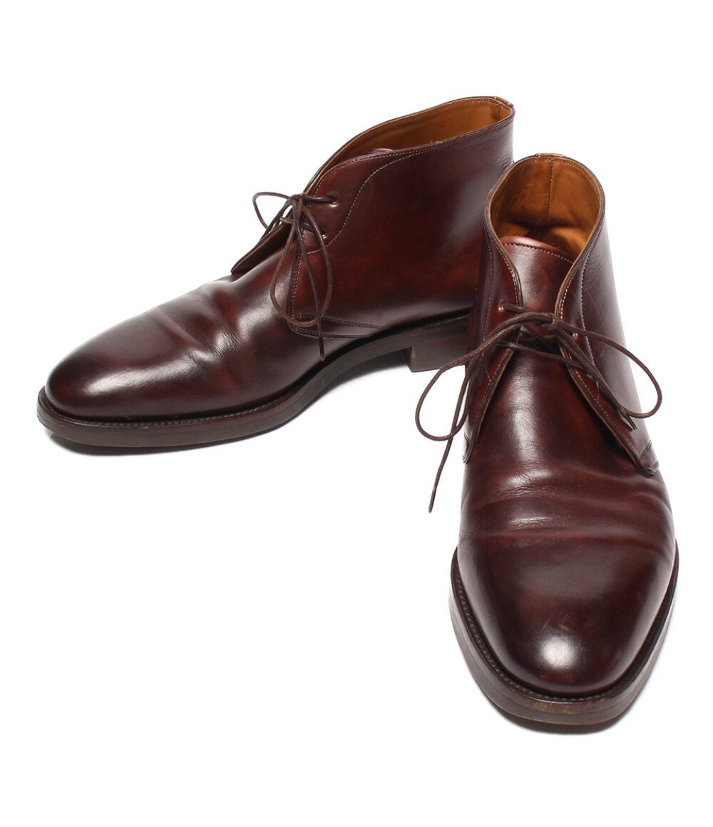 サントーニ（Santoni） レザーブーツ 茶 9.5 | labiela.com