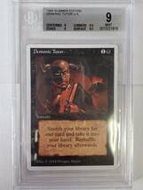 ●MTG● サマーマジック エドガー 悪魔の教示者 Demonic Tutor(英語 BGS 9 五芒星無し)_画像1