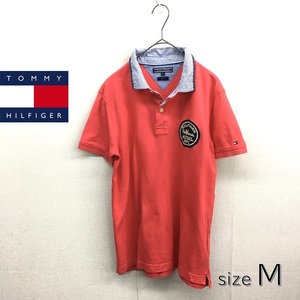 HZ8980★TOMMY HILFIGER : Slim Fit ポロシャツ★M★ピンク トミーヒルフィガー スリムフィット