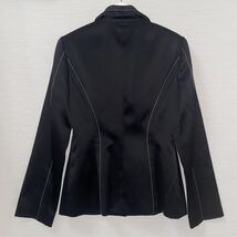 BCBG MAXAZRIA ビーシービージー マックスアズリア ステッチワーク ジャケット スカート 上下セット セットアップ スーツ ブラック 黒_画像5