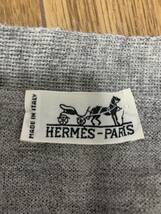 HERMES エルメス グレー 総柄 ベスト L_画像4