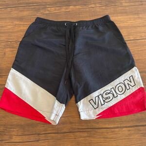 VISION ハーフパンツ メンズ ナイロンショーツ ヴィジョン ショートパンツ 水陸両用 パンツ