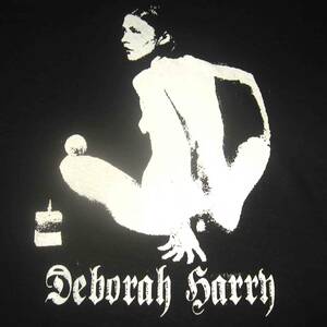 Deborah Harry NUDE　デビー・ハリー　【BLONDIE】　★　黒地に白　Tシャツ　M・L・2L. 3L　の4サイズあり 