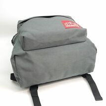 401026 良品 Manhattan Portage ナイロン バックパック リュックサック デイパック グレー シンプル マンハッタンポーテージ_画像4