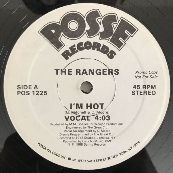The Rangers - I'm Hot (USオリジナル/プロモ/Promo/レアミドル/1212 Studio)