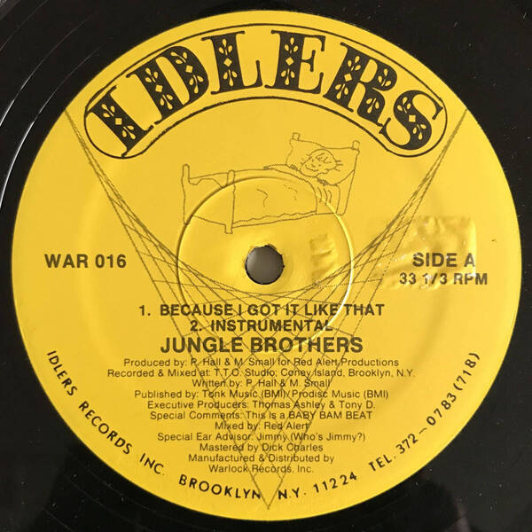 Jungle Brothers - Because I Got It Like That (USオリジナル/ミドル/ニュースクール)