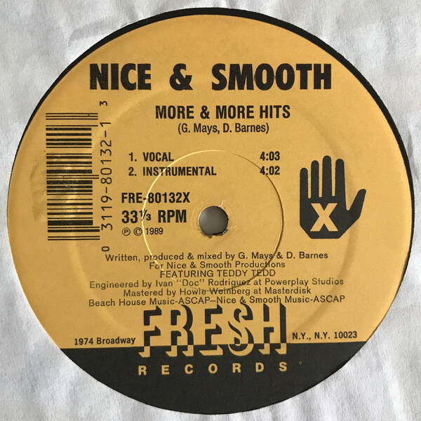 Nice & Smooth - More & More Hits (USオリジナル/ニュースクール)