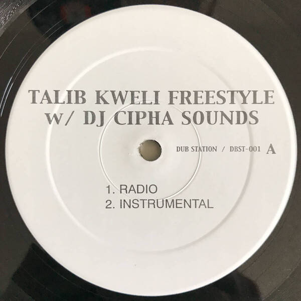 Talib Kweli w/ DJ Cipha Sounds - Freestyle (USオリジナル/プロモオンリー/Promo/アングラ)