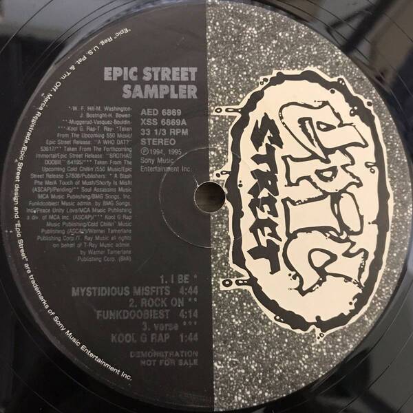 Various - Epic Street Sampler (USオリジナル/プロモオンリー/Promo/ニュースクール)
