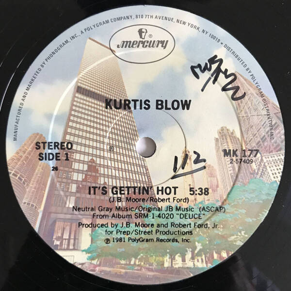 Kurtis Blow - It's Gettin' Hot (USオリジナル/オールドスクール)