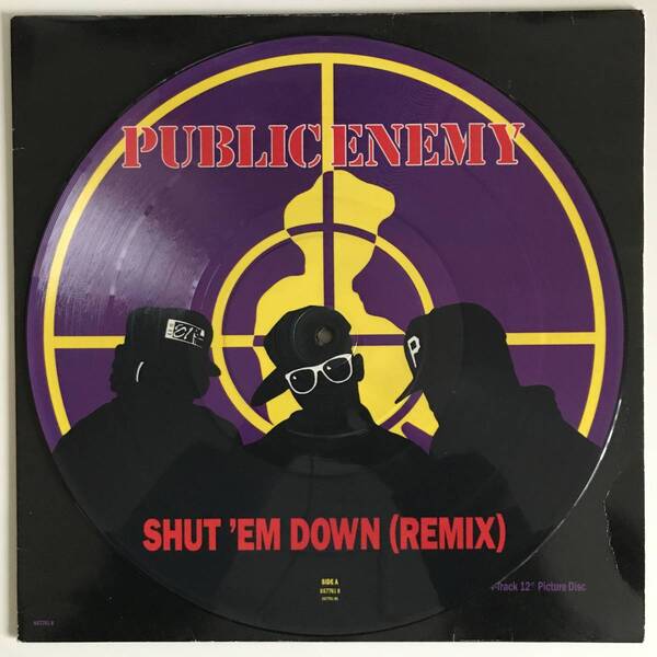 Public Enemy - Shut 'Em Down (Remix) (UKオリジナル/ピクチャー盤/ニュースクール)