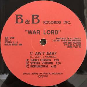 War Lord - It Ain't Easy / Nothing To Lose