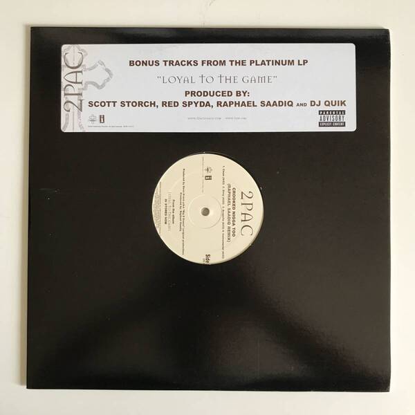2Pac - Bonus Tracks From The Platinum LP Loyal To The Game (USオリジナル/プロモオンリー/Promo)