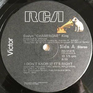 Evelyn Champagne King - I Don't Know If It's Right