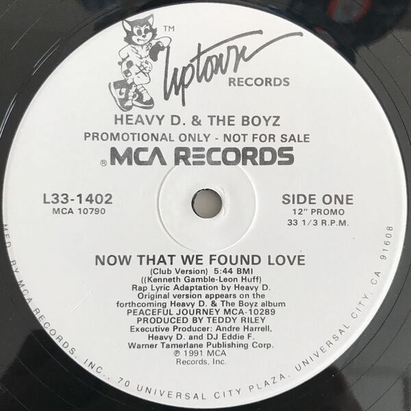 Heavy D. & The Boyz - Now That We Found Love (USオリジナル/プロモ/Promo/ニュースクール)