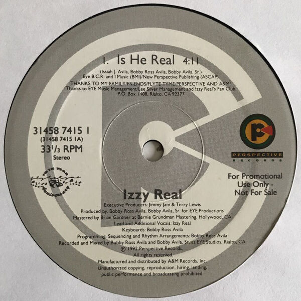 Izzy Real - Is He Real (USオリジナル/プロモ/Promo/ニュースクール)