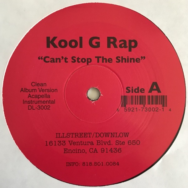 Kool G Rap - Can't Stop The Shine / Thugs Anthem (USオリジナル/アングラ)