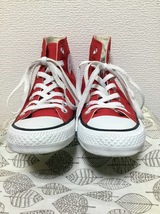 ◆送料込 23.0 コンバース CONVERSE スニーカー 赤 04◆0924_画像4