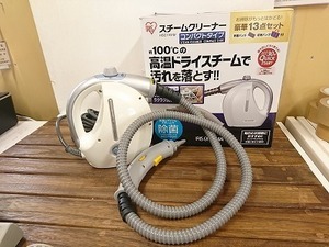 **( Kagoshima shipping ) [ unused goods ] IRIS Iris steam cleaner HSC110-W compact type **