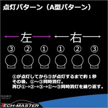 LED対応 3連流星 流れる ウインカーリレー 12V/24V兼用 LEDテープ カットして取付もおすすめ PZ317_画像3