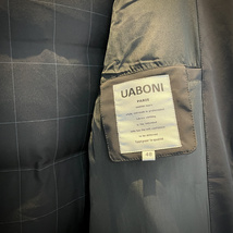 最高級EU製&定価11万◆UABONI*Paris*ダウンジャケット*ユアボニ*パリ発◆グースダウン90％ 上品 防寒防風 無地 ビジネス フード付き 2XL/52_画像5