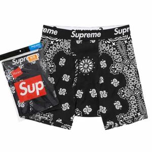 Supreme Hanes Bandana Boxer Briefs 黒 M ヘインズ ボクサーパンツ シュプリーム ギャルソン/ nike north undercover box logo