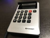 SHARP EL-805昭和レトロ SHARP 電卓　液晶表示電卓　液晶コンペット_画像3