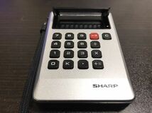SHARP EL-805昭和レトロ SHARP 電卓　液晶表示電卓　液晶コンペット_画像2