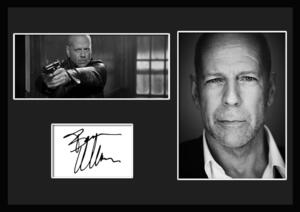 10種類!Bruce Willis/ブルース・ウィリス/俳優/映画/CM/テレビ/サインプリント&証明書付きフレーム/BW/モノクロ/ディスプレイ(1-3W)