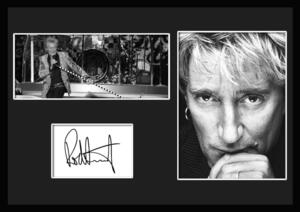 10種類!Rod Stewart/ロッド・スチュワート/Rock/ロック/サインプリント&証明書付きフレーム/BW/モノクロ/ディスプレイ (2-3W)