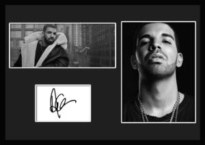 10種類!Drake/ドレイク/ヒップホップ/hiphop/r&b/サインプリント&証明書付きフレーム/BW/モノクロ/ディスプレイ (2-3W)