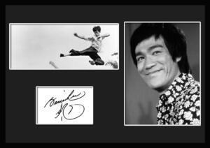10種類!Bruce Lee/ブルース・リー/サインプリント&証明書付きフレーム/BW/モノクロ/ディスプレイ (6-3W)