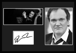 10種類!クエンティン・タランティーノ/Quentin Tarantino/俳優/サインプリント&証明書付きフレーム/BW/モノクロ/ディスプレイ(3-3W)
